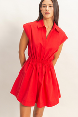 Gray Daly Shirred Mini Dress Mini Dress