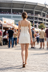 Light Gray The Soft Edge Mini Dress Mini Dress