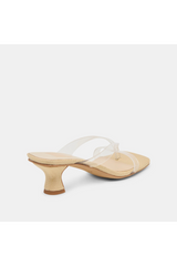 Lavender Brevel Vinyl Heels | Crystal Jelly Heel