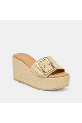 Lavender Jilian Wedges | Lt Natural Raffia Wedges