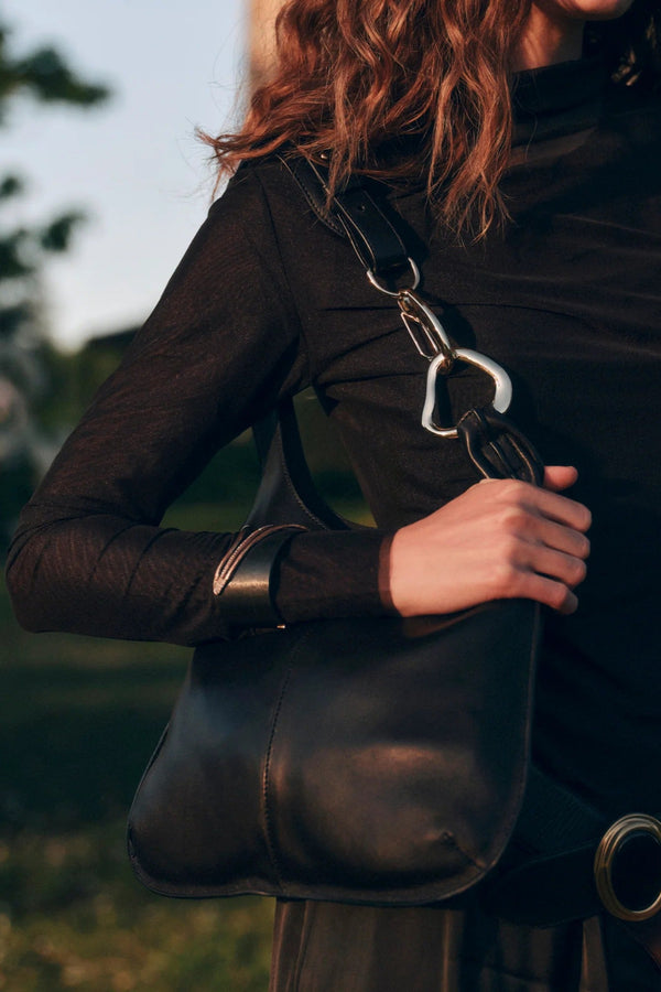 Black Johnnie Handbag Purse