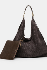 Lavender Miriel Tote | Chocolate Brown Tote