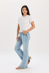Lavender Lowkey Low Rise Flare | Wanted Jeans