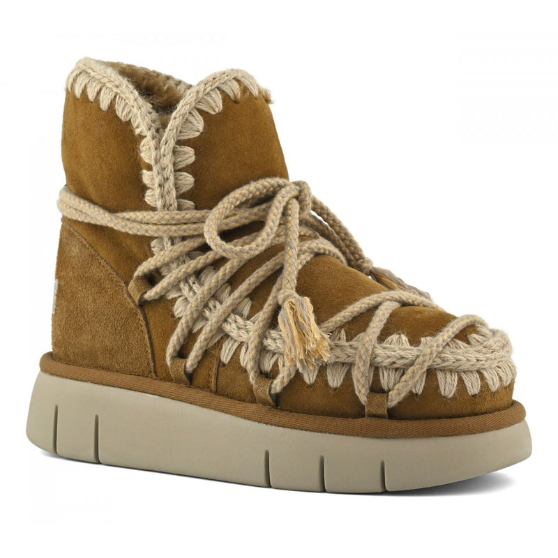 Dim Gray Bounce Scoubidou Lace Mou | Cognac Boots