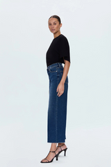 Lavender Lana Crop High Rise Ultra Wide Leg Jean | Broadway Jeans