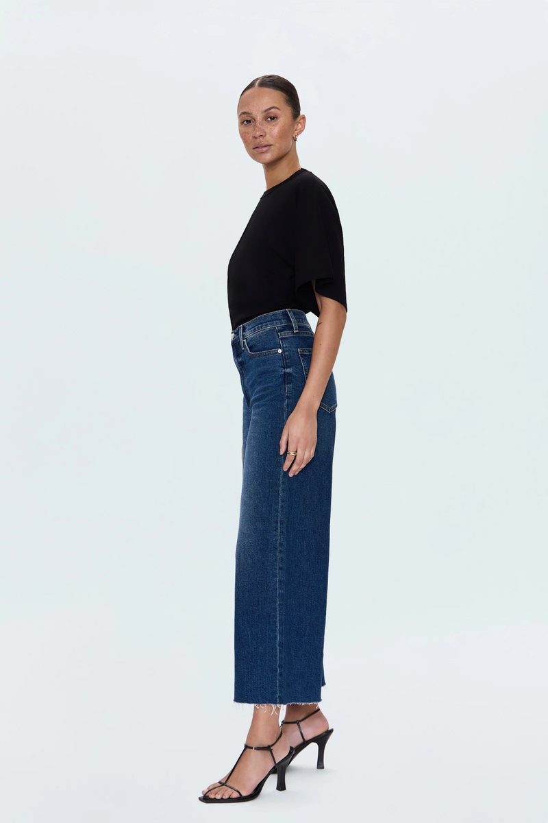 Lavender Lana Crop High Rise Ultra Wide Leg Jean | Broadway Jeans
