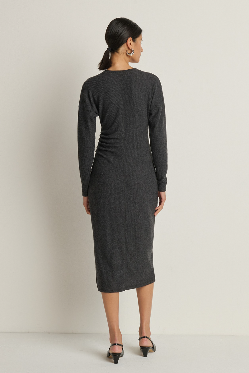 Light Gray Sandrine Midi Dress Midi Dress