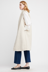 Beige Julian 3/4 Vest Coat Coat