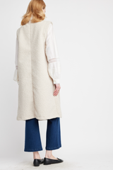 Beige Julian 3/4 Vest Coat Coat