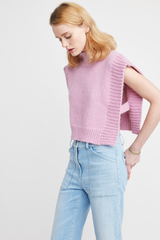 Light Gray Rooney Open Side Sweater Vest Vest