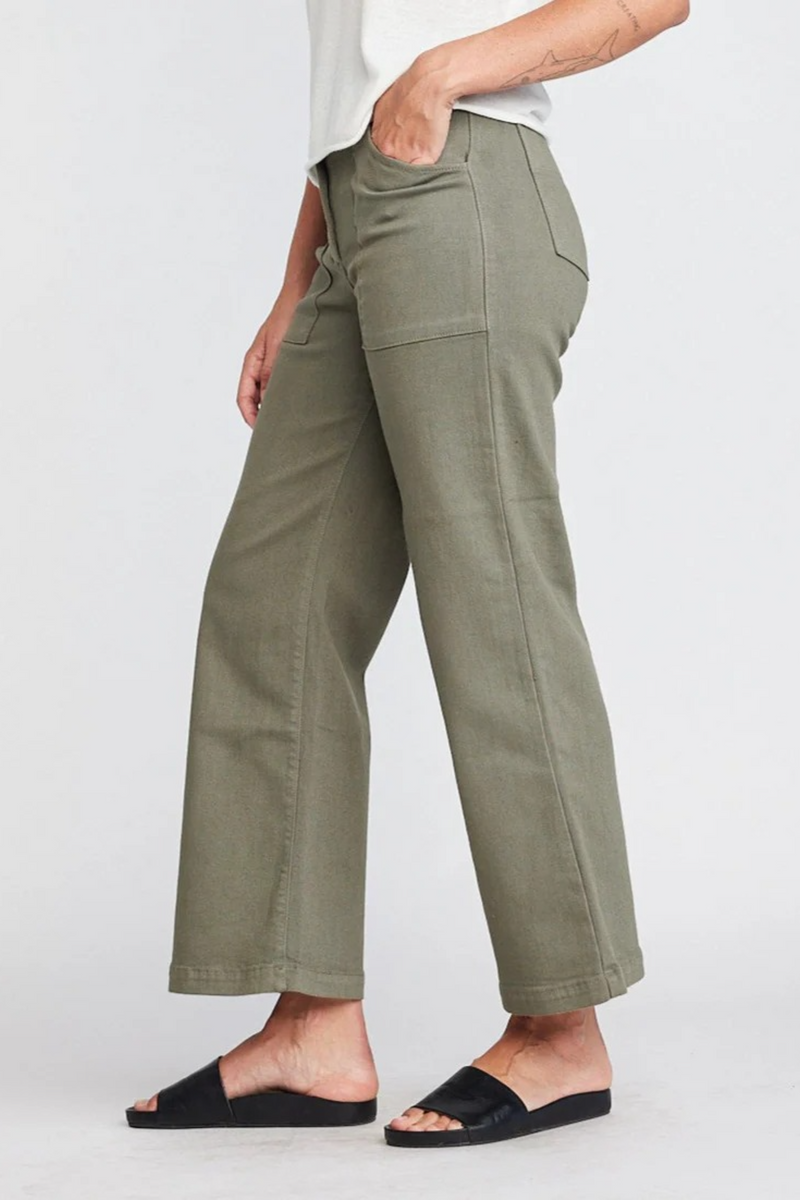 Dim Gray Aria Hi-Waist Pants Pant