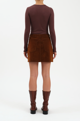 Dark Olive Green Stash High Rise Mini Skirt Mini Skirt