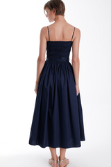 White Smoke Panama Solid Maxi Dress Maxi Dress