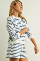 Antique White The Coastal Cool Striped Pullover Pullover