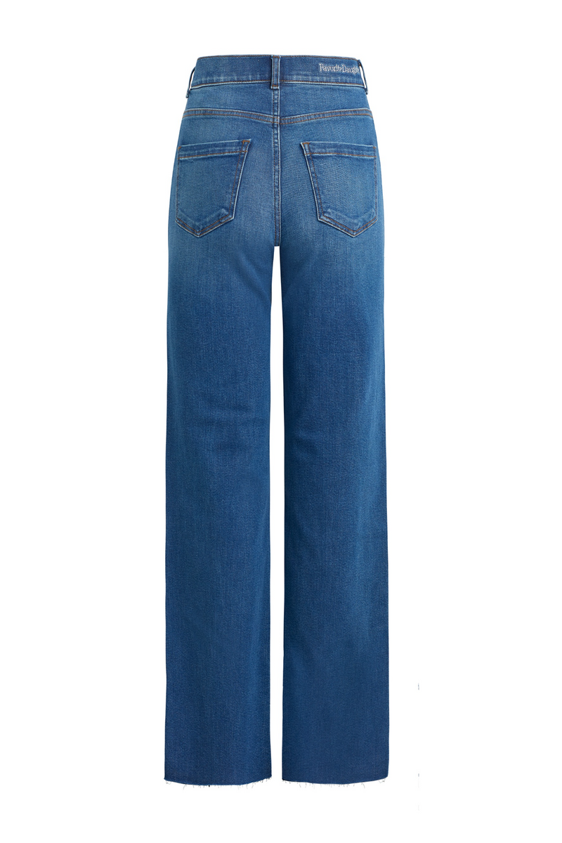 Dark Slate Gray The Jordie Super High Rise Wide Leg | Madison Jeans