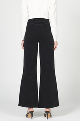 Dark Slate Gray Fiona Wide Leg Jean | Black Jeans