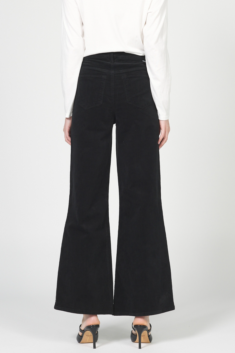 Dark Slate Gray Fiona Wide Leg Jean | Black Jeans