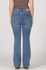 Dim Gray Rosa Mid Rise Jean | Pool Wave Jeans