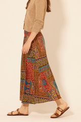 Bisque Elm Skirt in Tapestry Print Maxi Skirt