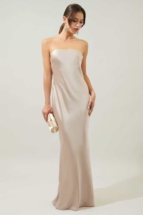Light Gray Infinite Convertible Maxi Dress Formal Dress