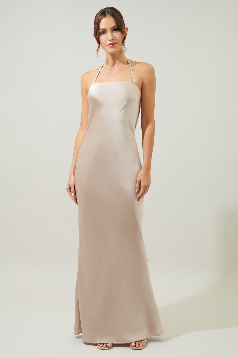Light Gray Infinite Convertible Maxi Dress Formal Dress