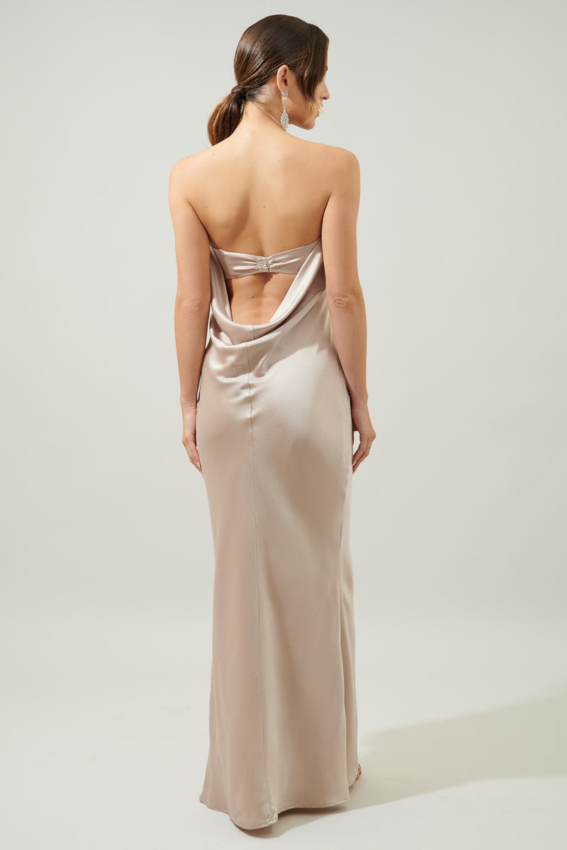 Light Gray Infinite Convertible Maxi Dress Formal Dress