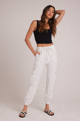 Gray Isla Pleated Jogger jogger