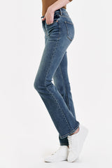 Dark Slate Gray Jaxtyn High Rise Bootcut Jeans Jeans