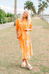 Tan The Kiawah Dress Midi Dress