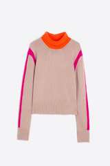 White Smoke Jersey Neon Sweater Sweater