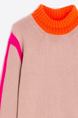 Light Pink Jersey Neon Sweater Sweater