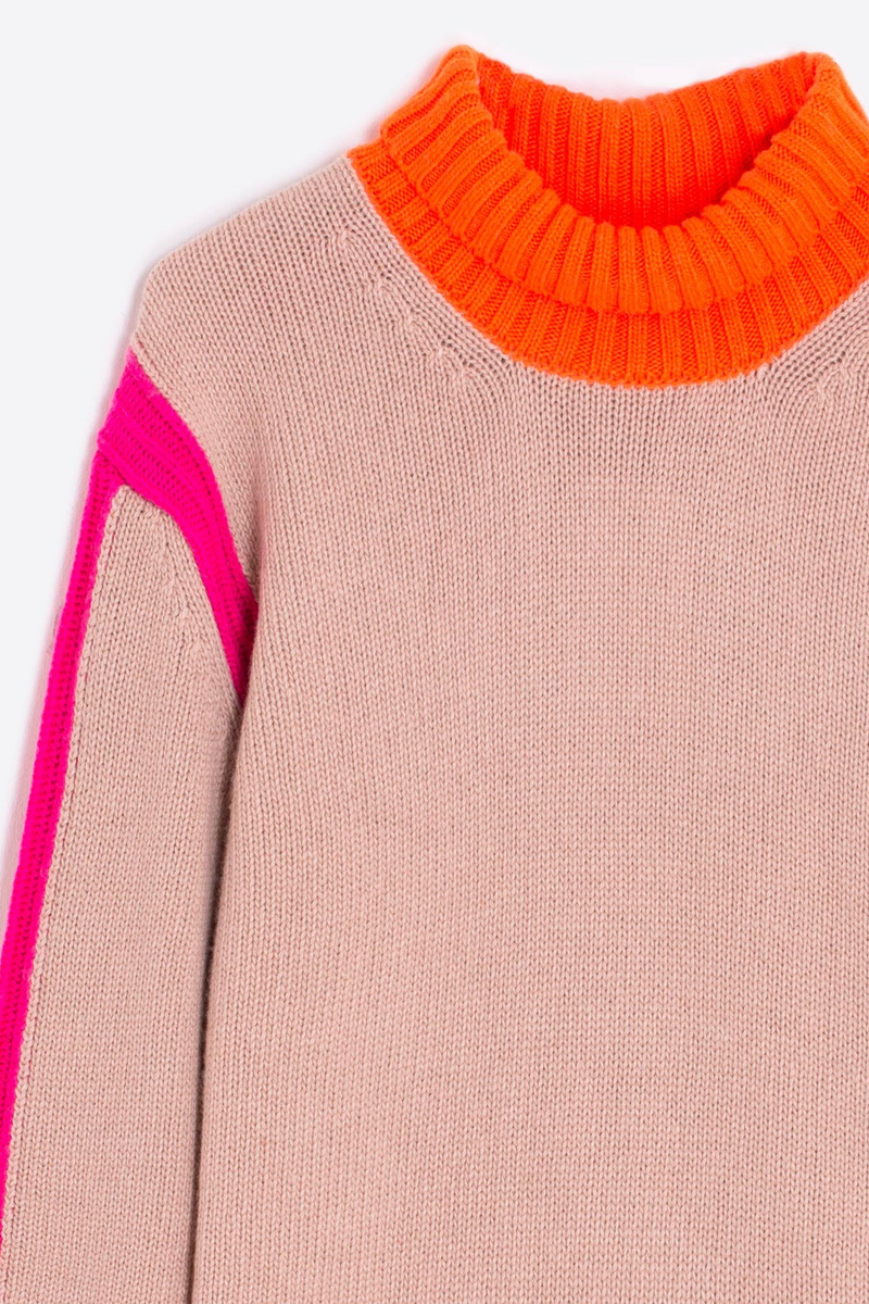 Light Pink Jersey Neon Sweater Sweater