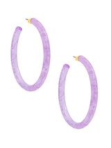 Thistle Large Lucite Open Hoop Earring Earrings