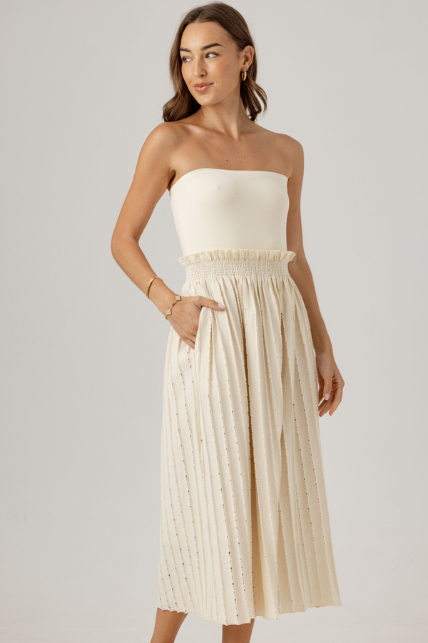 Light Gray Manon Dress Midi Dress
