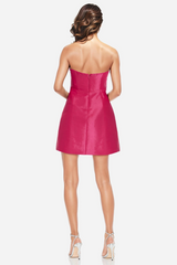 White Smoke The Suri | Hot Pink Strapless Mini Cocktail Dress Mini Dress