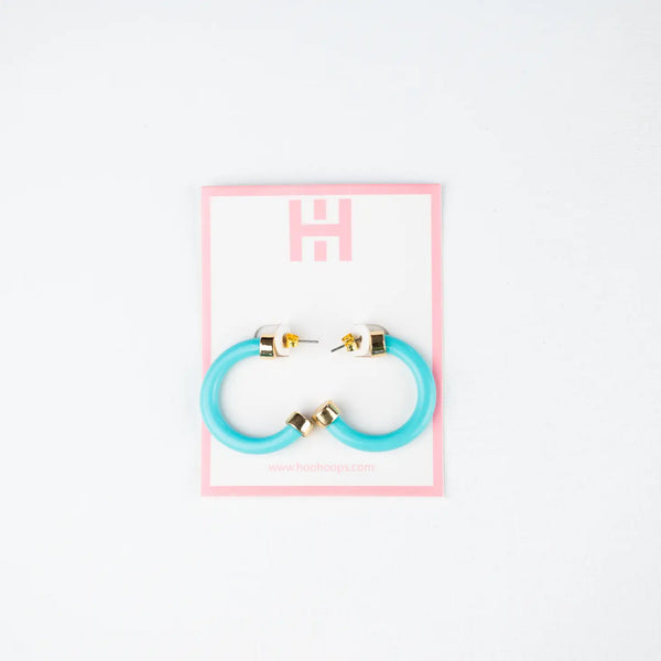 White Smoke Hoo Hoops Mini Earring