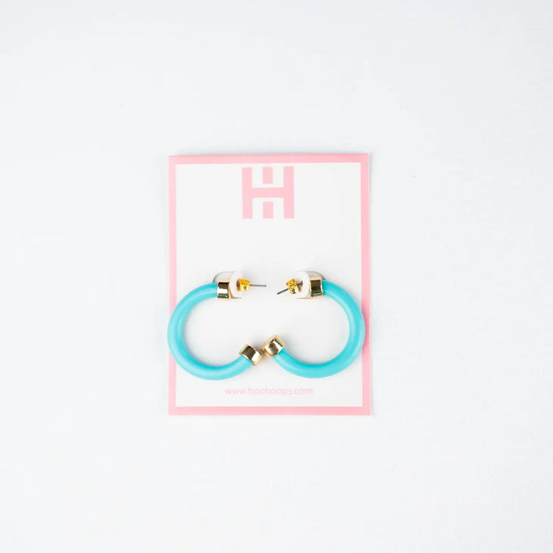 White Smoke Hoo Hoops Mini Earring