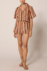 Mizuki Blouse in Vecchio Stripe