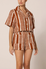 Mizuki Blouse in Vecchio Stripe