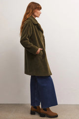 Light Gray Jewel Fur Coat Coat