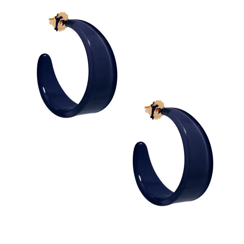 Midnight Blue Georgia Hoop Earring Apparel & Accessories