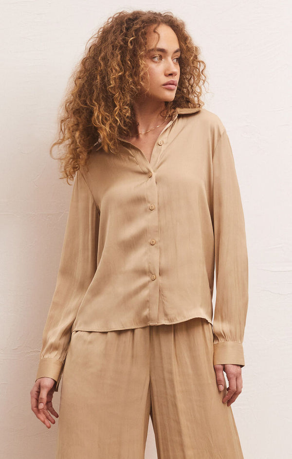 Tan Serenity Lux Sheen Top Top
