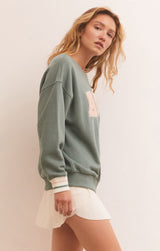 Light Gray Baseline Ace Sweatshirt Sweatshirt