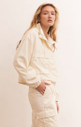 Antique White Tiebreaker Nylon Jacket Jacket