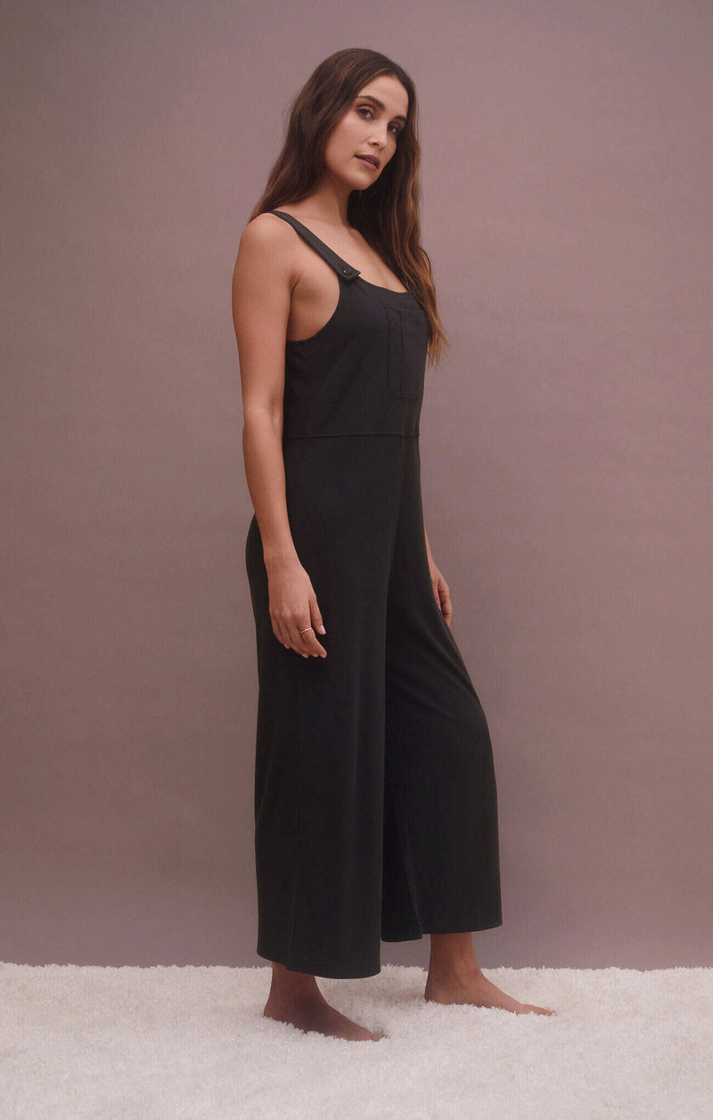 Dim Gray Homebody Rib Overall Overalls