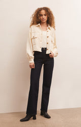 Light Gray Abbott Cropped Jacket Jacket
