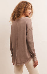 Light Gray Driftwood Thermal Top Top