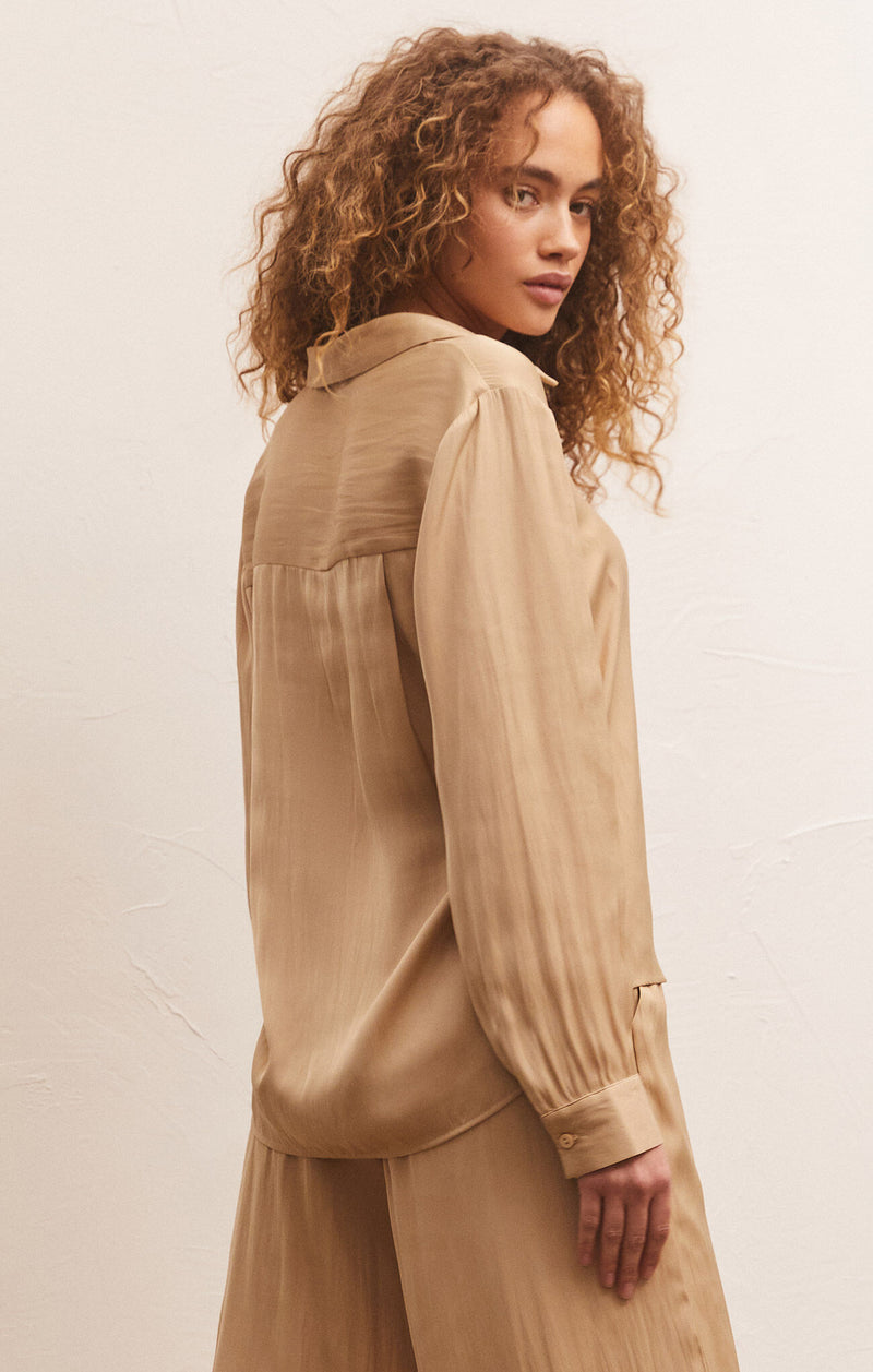Light Gray Serenity Lux Sheen Top Top