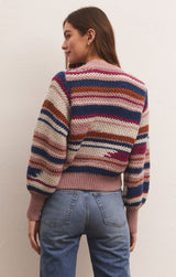 Light Gray Asheville Stripe Sweater Sweater