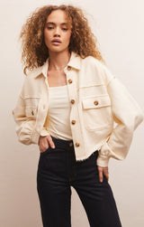 Light Gray Abbott Cropped Jacket Jacket